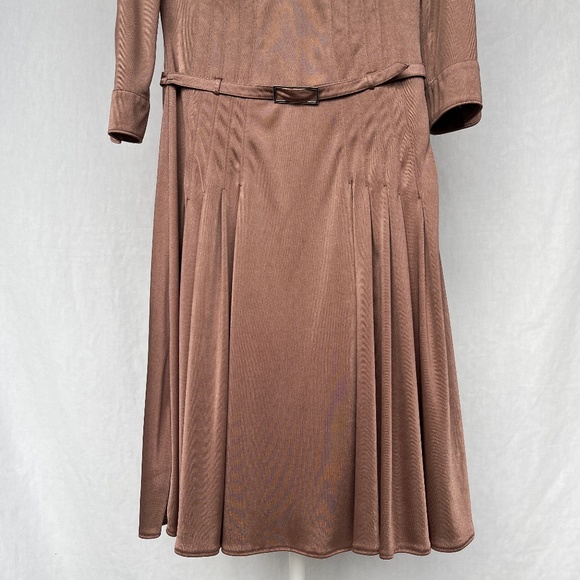 Karen Millen blush (6) fitted shirt-dress, midi-length, like new. - Picture 5 of 16